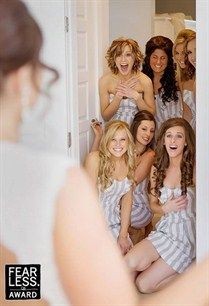 Do a First Look with the bridesmaids!! Very cute w...