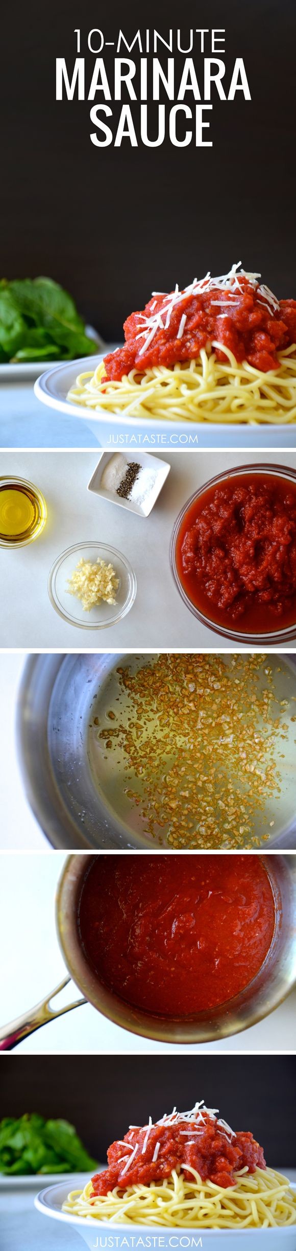 10-Minute Homemade Marinara Sauce // fresh, health...