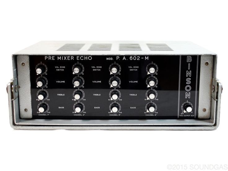 BINSON PA 602-M PRE MIXER ECHO - 4 channel valve m...