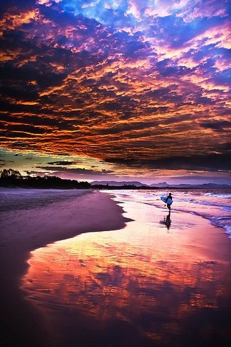 Byron Beach Sunset, Australia #City_Edge_Apartment...