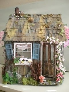 miniature cottage for a fairy garden I really, rea...