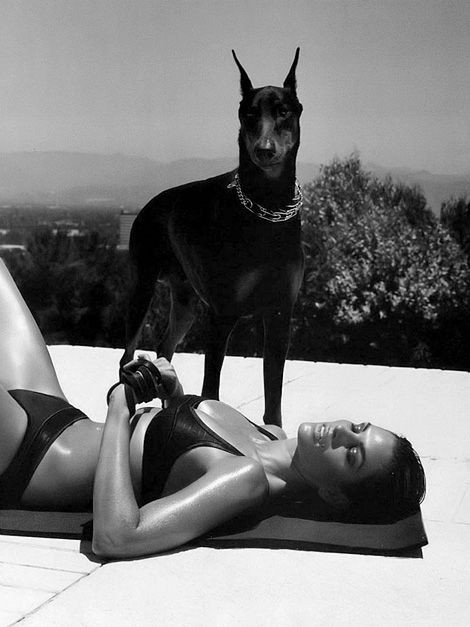 Cindy Crawford photographed by Helmut Newton