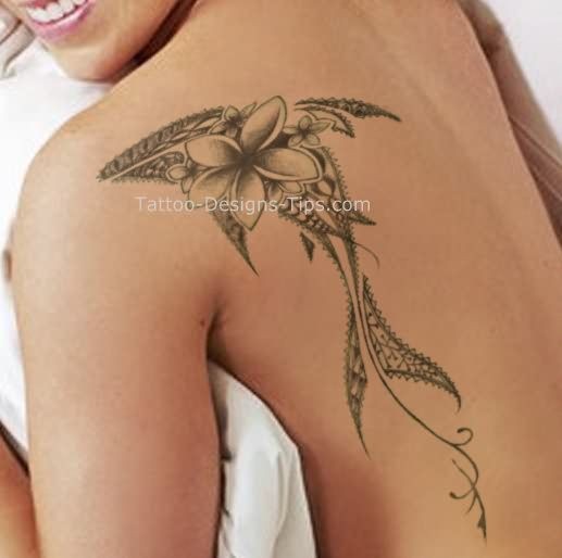 Feminine+Shark+Tattoo | Girls Shoulder Tattoo Desi...