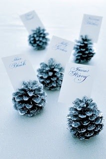 Pinecone place settings-Maddy these would be cute...