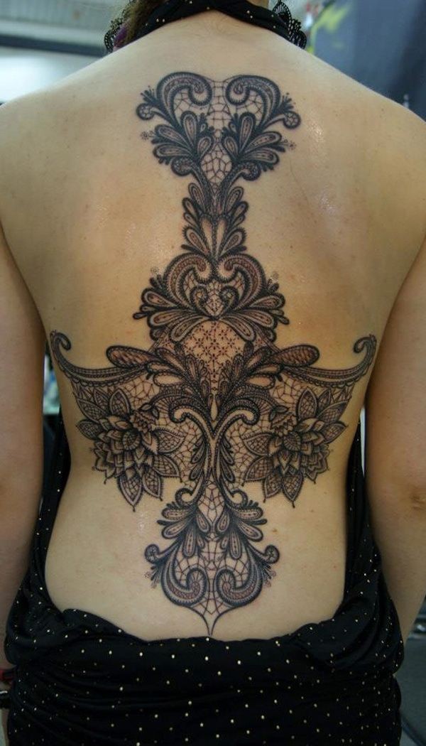 45+ Lace Tattoos for Women #tattoo #ink #lace