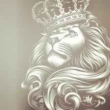 lion with a crown drawing - love this with maybe r...