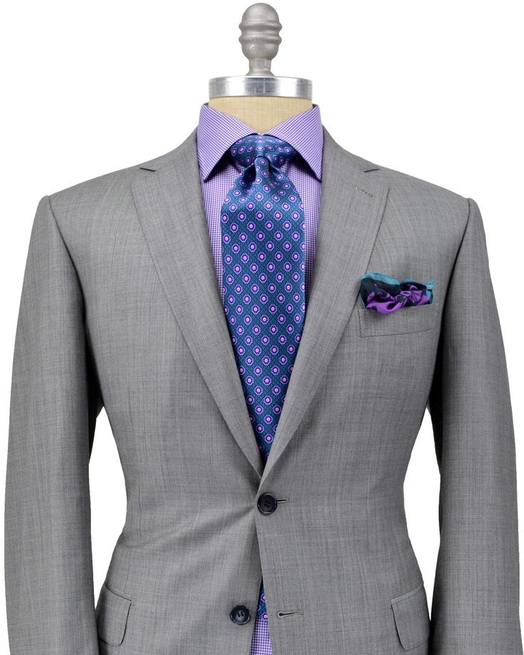Brioni Solid Grey Suit | Men's Fashion | Menswear...