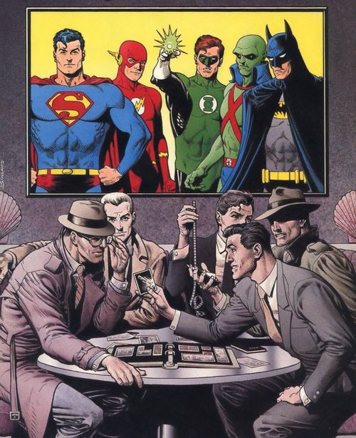 I rather dig this Secret Origins cover of Superman...