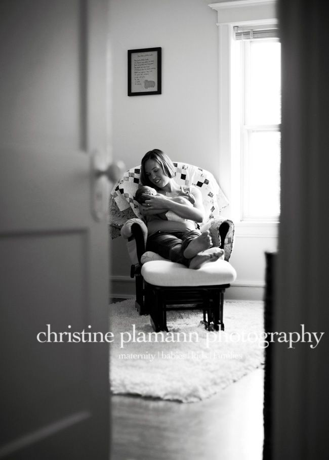 Nursery infant photo at the client's home. Infant...
