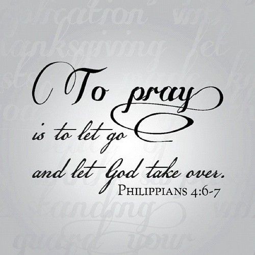 ~ Philippians 4:6,7 ~  Heavenly Father,  My prayer...