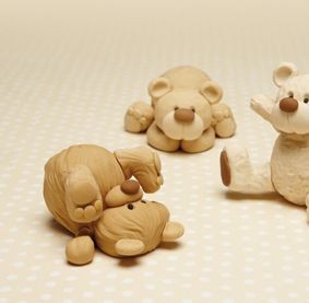 How to make these Little Bears in Sugar Paste - Tu...