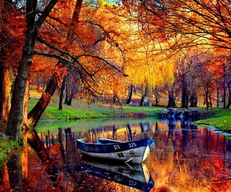 Fall reflections on a lake