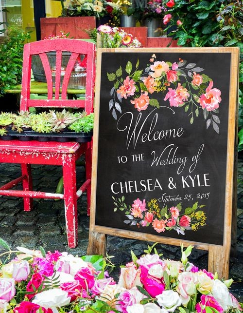 A beautiful Wedding Welcome sign print for your sp...