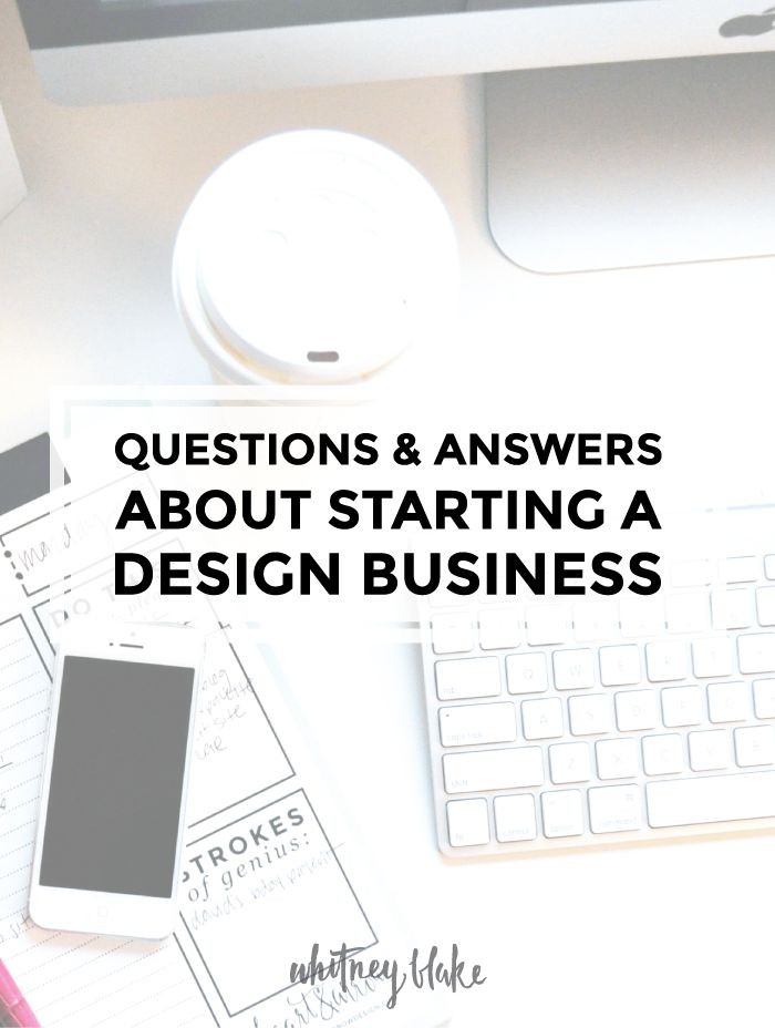 Questions and Answers about starting a graphic des...