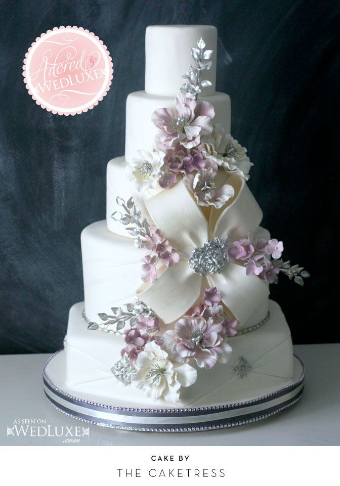Indian Weddings Inspirations. Purple Wedding Cake....