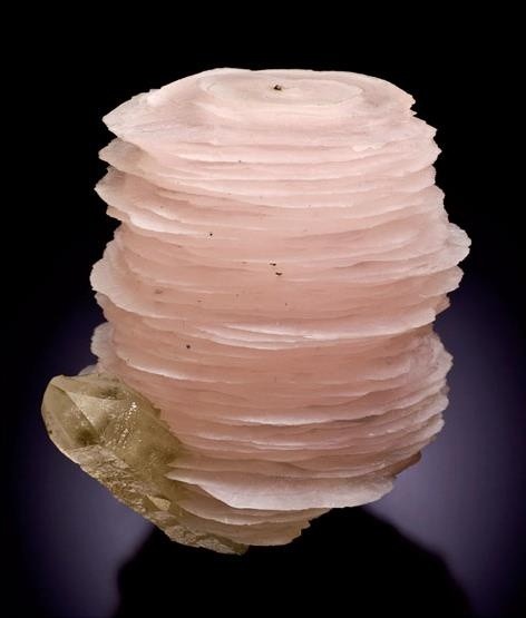 Calcite with quartz from Huanggang Mine, Inner Mon...
