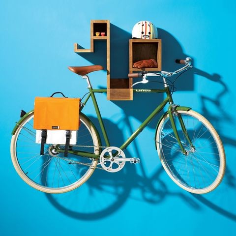 Great small space solution for bike storage! PEDAL...