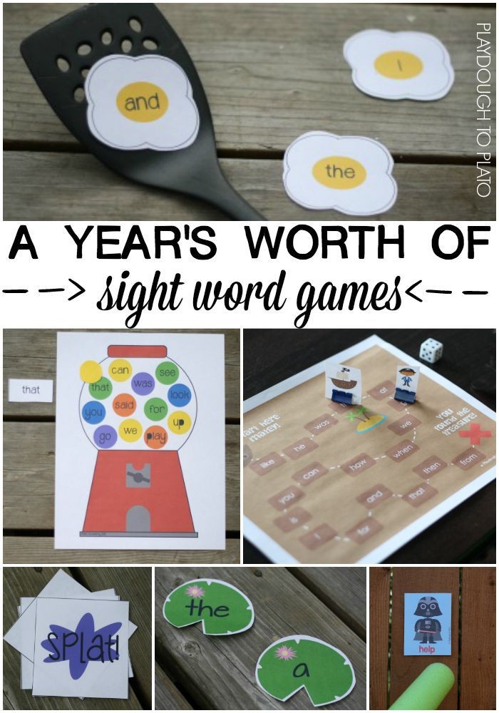 A Years Worth of Sight Word Games :: sight word ac...