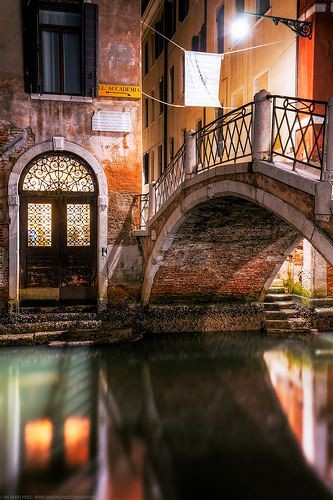 Beautiful Door and Bridge, Venice. Loved walking t...