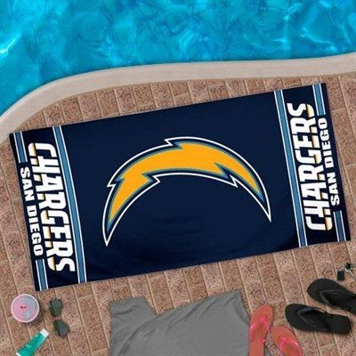 San Diego Chargers Logo Beach Towel