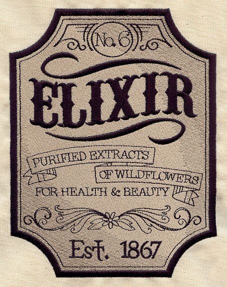 Elixir Apothecary Label