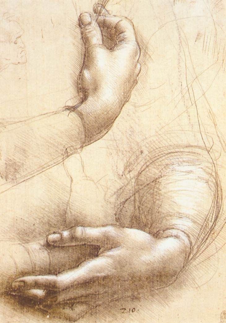 Page: Study of hands Artist: Leonardo da Vinci Com...