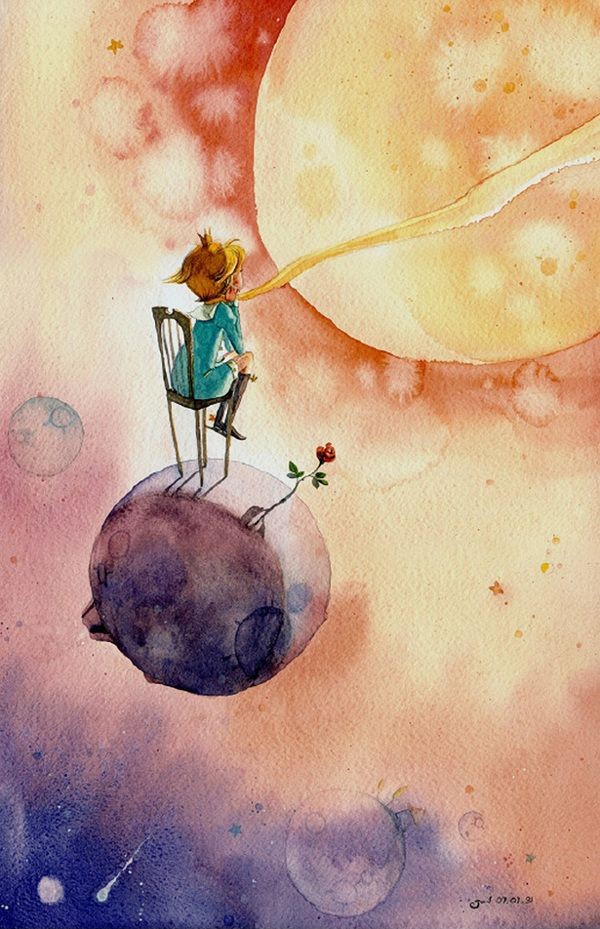 The Little Prince by So Ri Yoon. cute illistration...