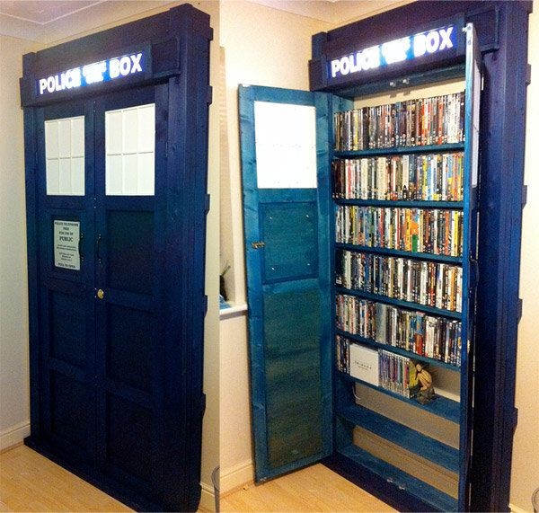 Doctor Who TARDIS Movie Cabinet -- I want one, onl...