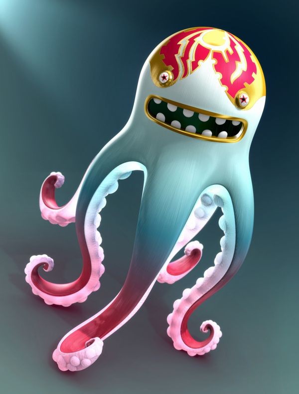 CHARACTER DESIGN Octopus by Nikopicto , via Behanc...