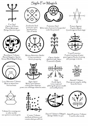 Sigils for magick - again, some of them are purely...