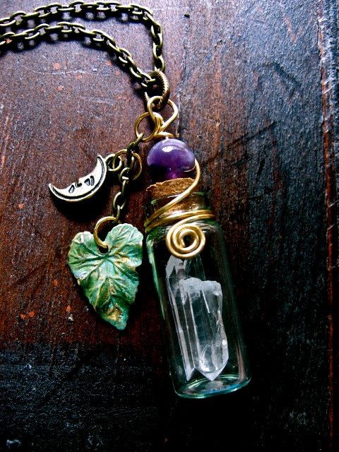 Magical Faery Stones Triple Quartz necklace by Eir...