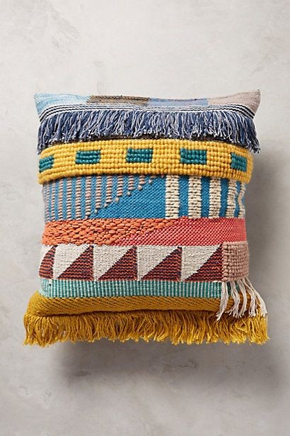 hand-embroidered kala pillow #anthrofave