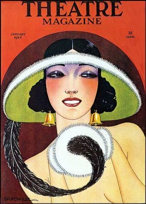 Art deco style - Vintage Theatre Magazine Cover--B...