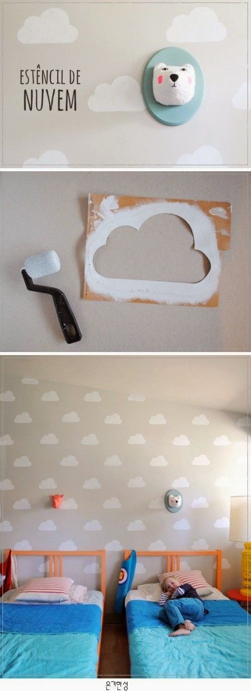 clouds! do it with your kids w/ super-safe eco-pai...