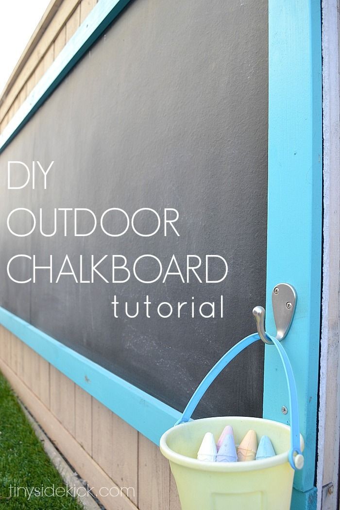How to Make an Outdoor Chalkboard- What a fun outd...