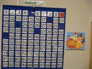 Swiper steals some numbers from the 100 chart each...