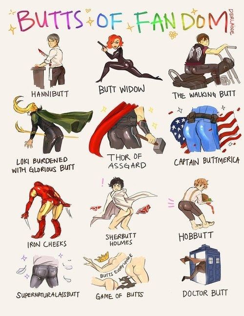 Game of Butts! They really are everywhere but Drog...