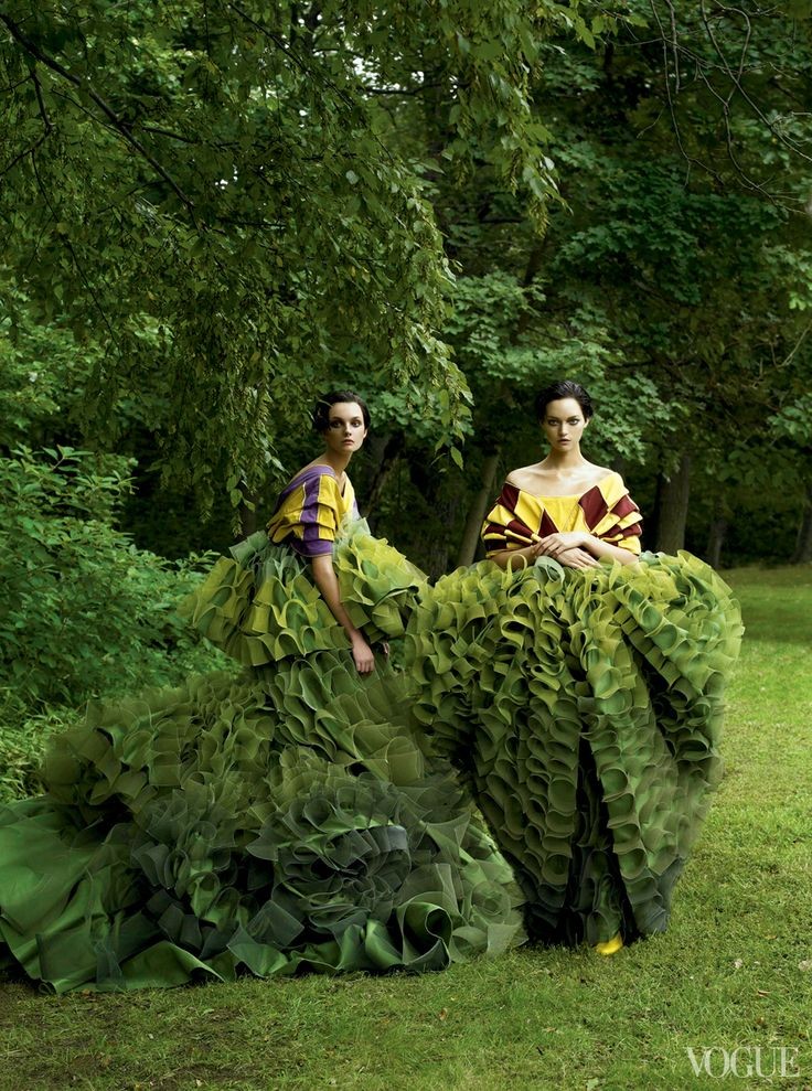 “John Galliano’s topiary dresses for C...