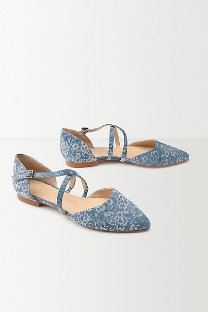 Anthropologie EU Bluebell Crossover Flats, Style N...