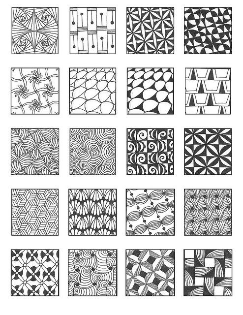 ZENTANGLE PATTERNS grid 6 | Flickr - Photo Sharing!. | Posted by ...