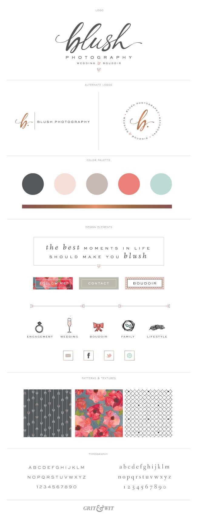 Brand Reveal // Blush Photography // designed by G...