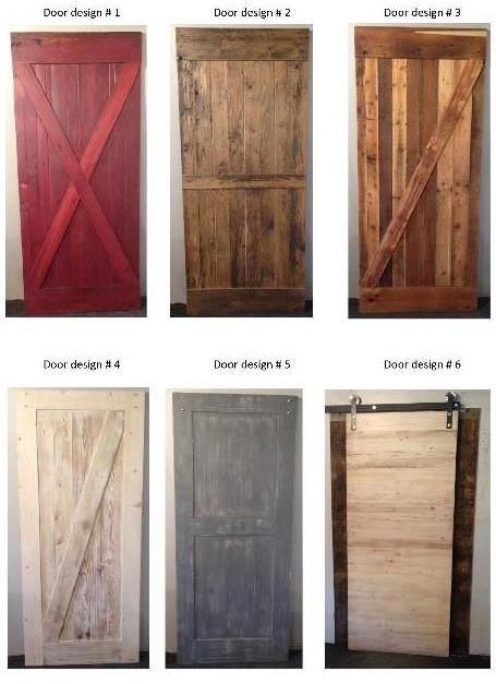 New Barn wood door designs from Prairie Barnwood.....