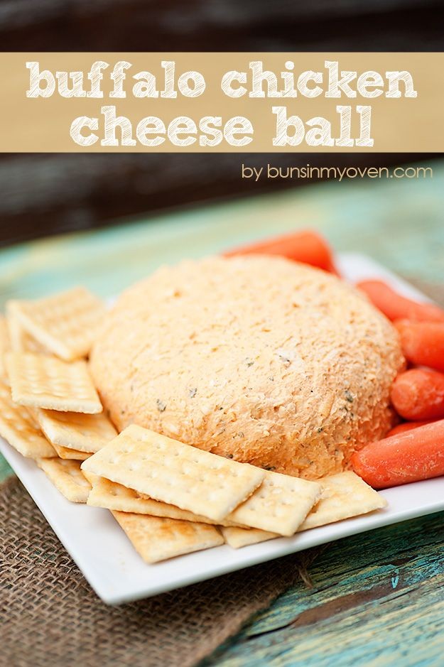 Buffalo Chicken Cheese Ball #recipe by bunsinmyove...