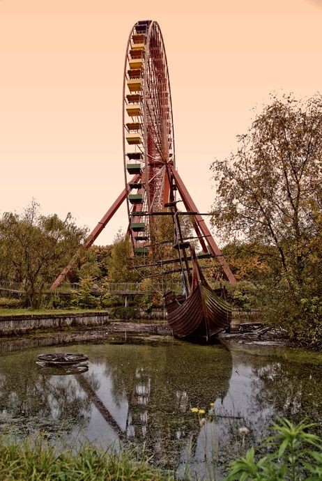 I think this is the abandoned park in Germany.  Th...