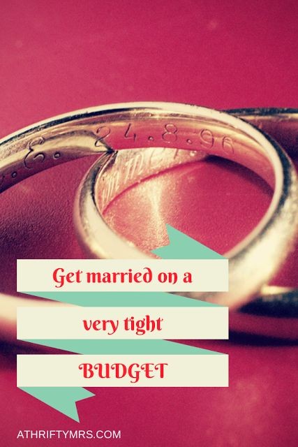 Get married on a very tight budget with these real...
