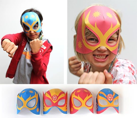 Kids DIY Paper Mexican Wrestling Masks For Unusual...