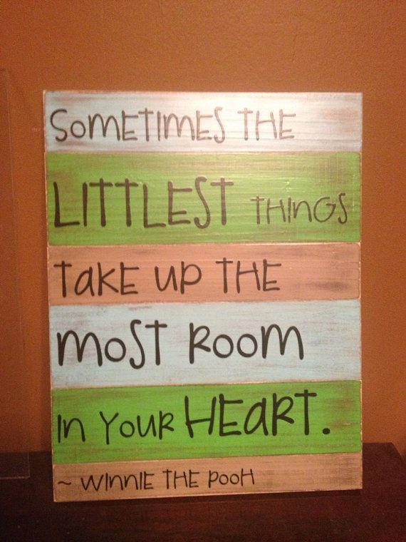 Wooden Sign Quote Littlest Things by jreasondesign...