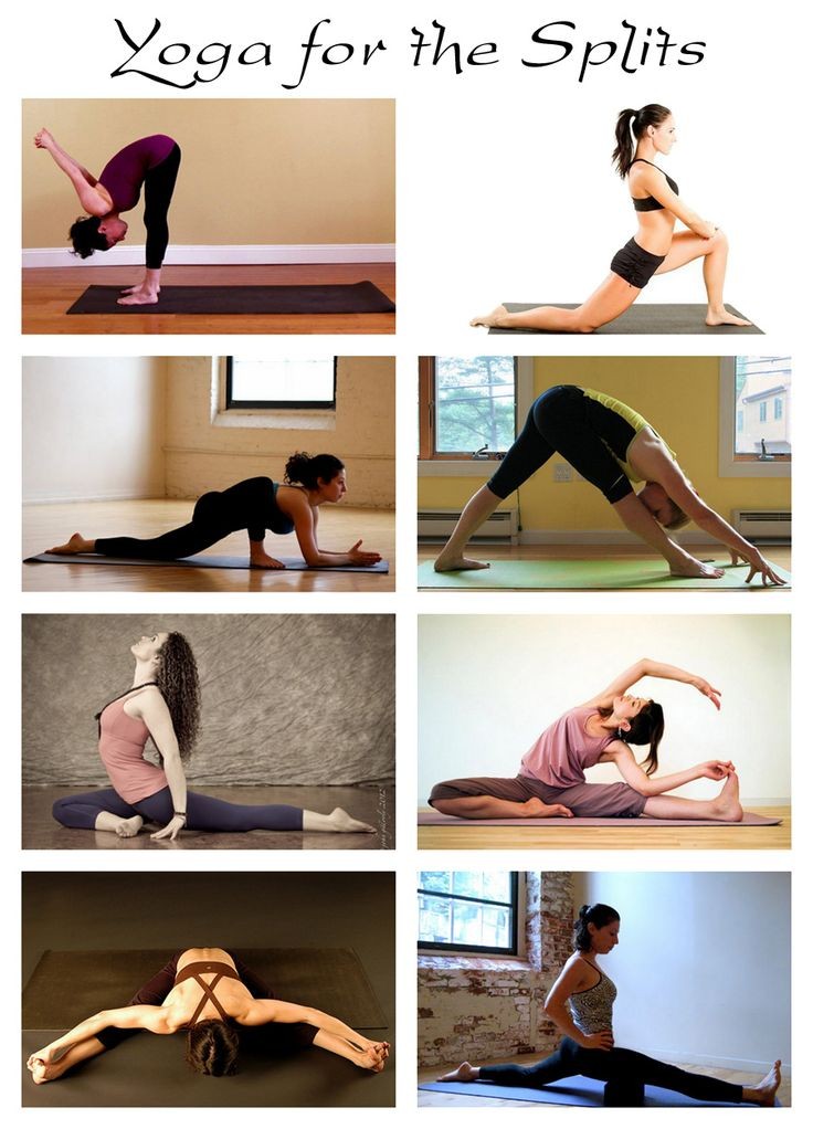 Yoga for the Splits: Print this out and practice t...