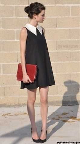 simple and chic, a very simple dress with an ott w...