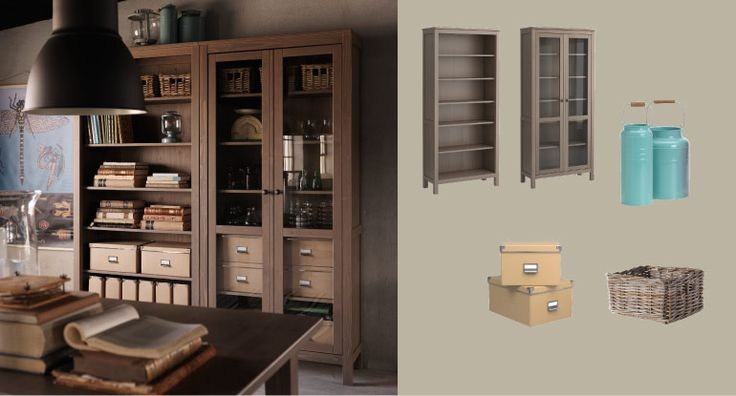 Hemnes Bookcase And Glass Door Cabinet, Ikea Hemnes Bookcase With Glass Doors